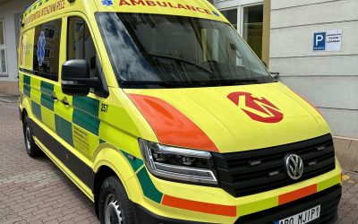 Sanitka VW Crafter pro Klaudiánovu nemocnici Mladá Boleslav