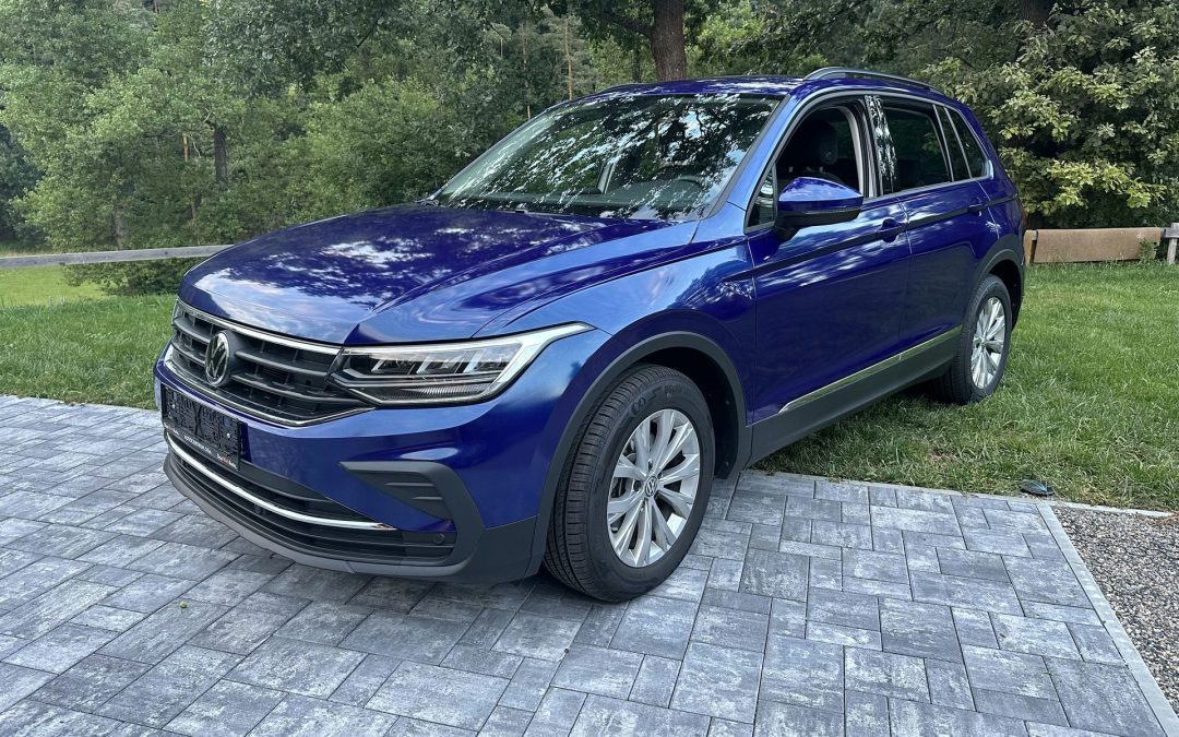 VW Tiguan – celopolep – změna barvy z bílé na modrou