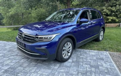 VW Tiguan – celopolep – změna barvy z bílé na modrou